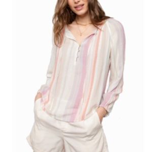 Rails Penny Blouse Juliette Stripe Size Large